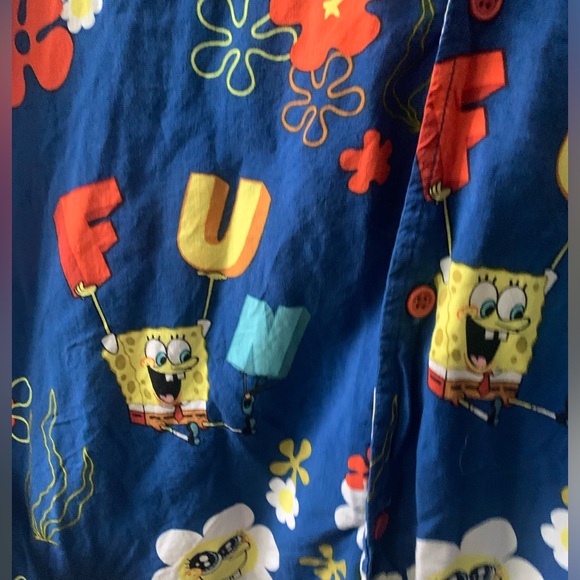 Nickelodean SpongeBob FUN Song Hawaiian Style Shirt - Picture 3 of 5